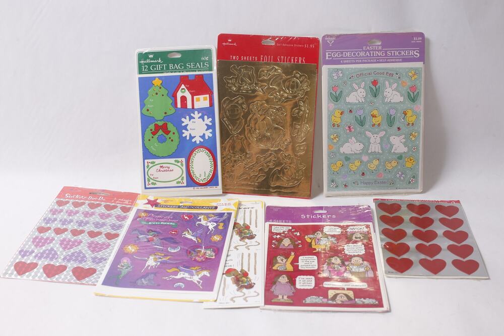 Sealed Sticker Sheet Lot Easter Valentine Christmas Cathy ~ 260909-WH 1144